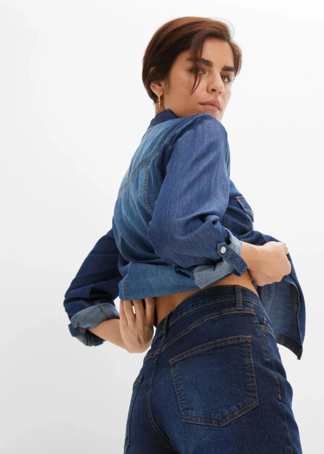 Wide-Leg-Jeans, High Waist