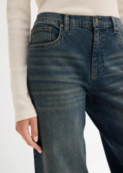 Wide-Leg-Jeans, High Waist