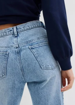 Wide-Leg-Jeans, High Waist, full Length