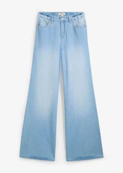 Wide-Leg-Jeans, High Waist, Full Length Bequembund
