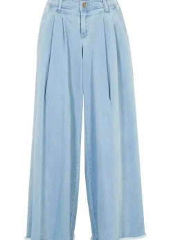 Wide-Leg-Jeans, Hosenrock