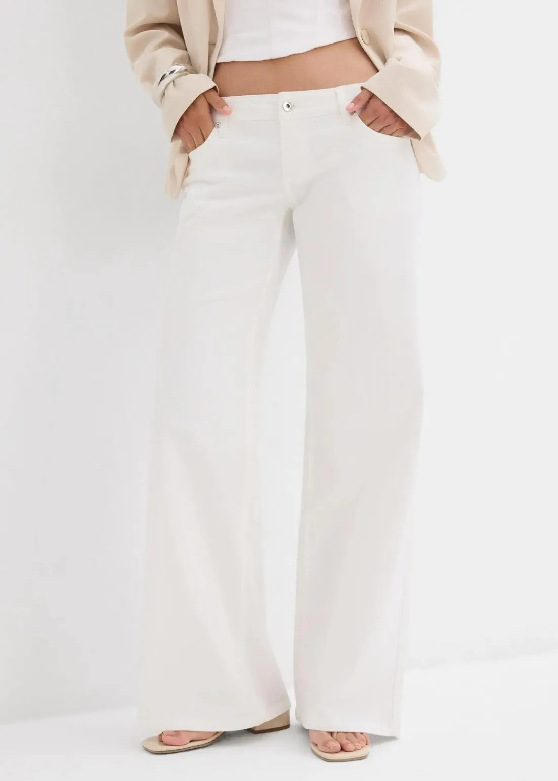 Wide-Leg-Jeans, Low Waist