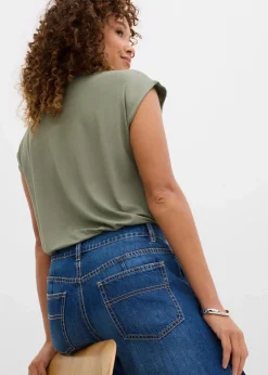 Wide-Leg-Jeans Mid Waist