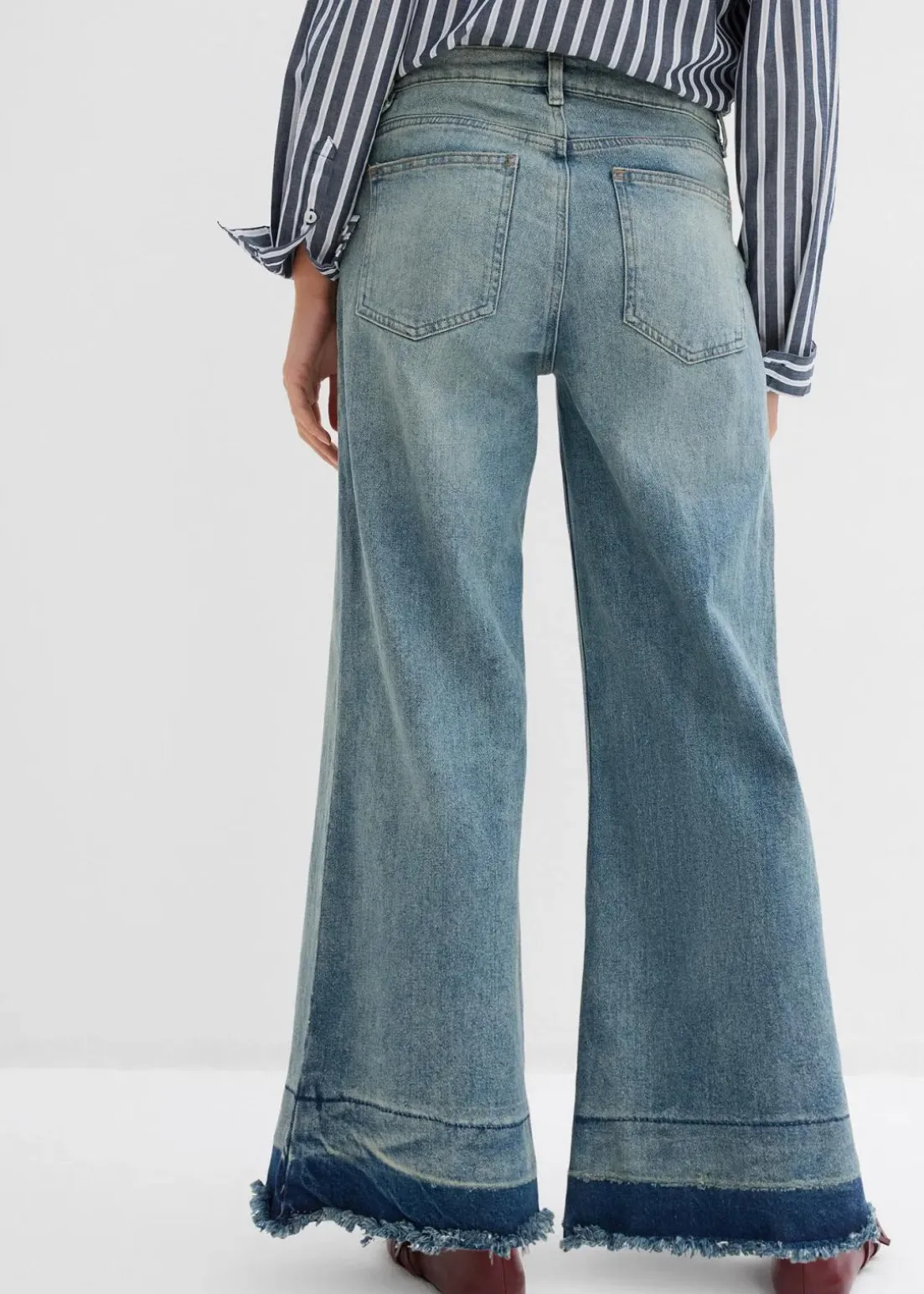 Wide-Leg-Jeans Mid Waist