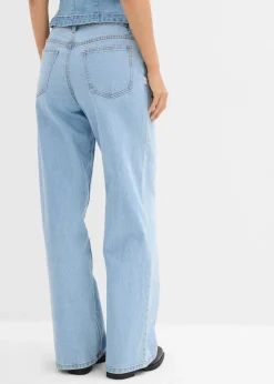 Wide-Leg-Jeans Mid Waist
