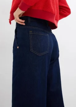 Wide-Leg-Jeans, Mid Waist