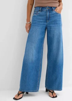 Wide-Leg-Jeans Mid Waist