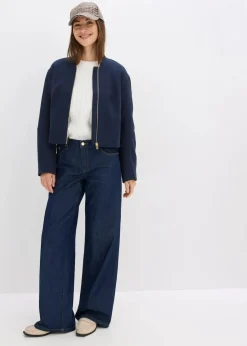 Wide-Leg-Jeans Mid Waist