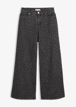 Wide-Leg-Jeans Mid Waist