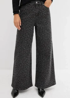 Wide-Leg-Jeans Mid Waist
