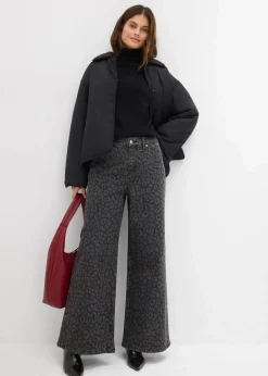 Wide-Leg-Jeans Mid Waist