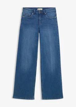Wide-Leg-Jeans Mid Waist Bio- Baumwolle