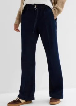 Wide-Leg-Jeans Mid Waist mit Gürtel