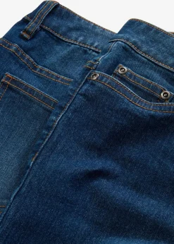 Wide-Leg-Jeans, Mid Waist, Stretch