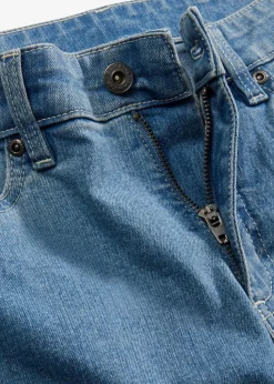 Wide-Leg-Jeans, Mid Waist, Stretch