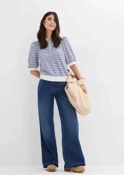 Wide-Leg-Jeans Mid Waist, Super Soft