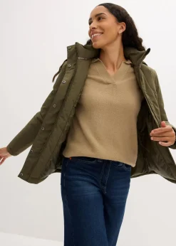 Winterjacke mit aufgesetzen Taschen