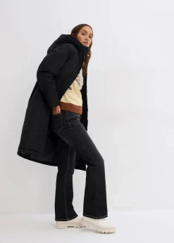 Wintermantel mit Teddyfell in der Kapuze