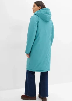 Wintermantel mit Teddyfell in der Kapuze