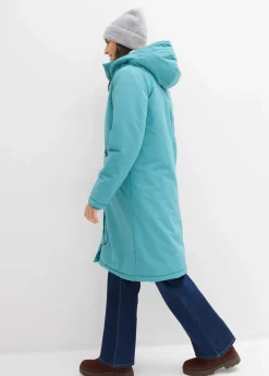 Wintermantel mit Teddyfell in der Kapuze