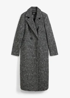 Wollmantel mit Struktur