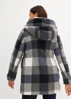 Woll-Umstandsjacke mit Teddyfutter / Tragejacke