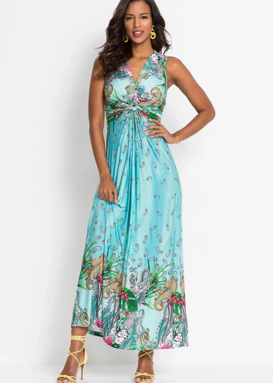 Zauberhaftes Maxikleid mit schönem Muster