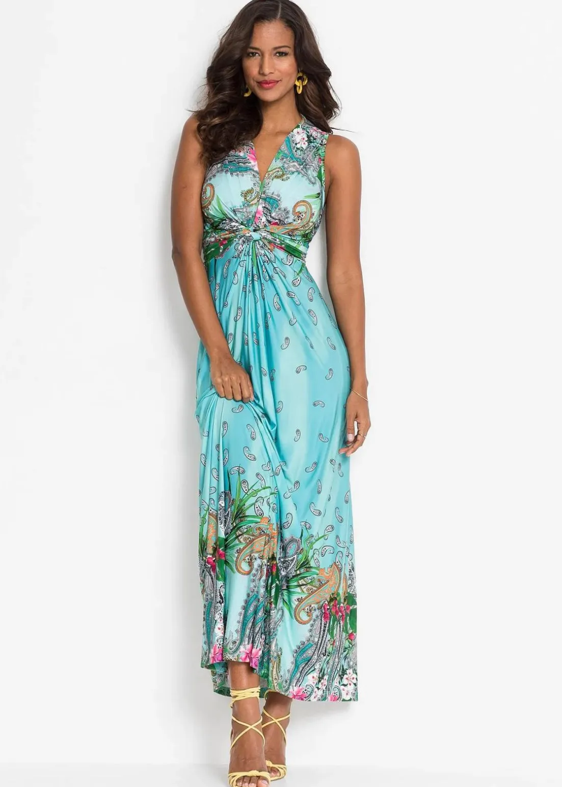 Zauberhaftes Maxikleid mit schönem Muster