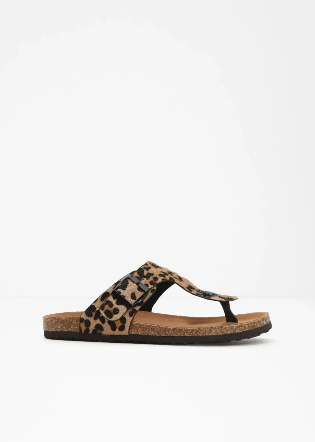 Zehenstegpantoletten mit bequemem Fußbett