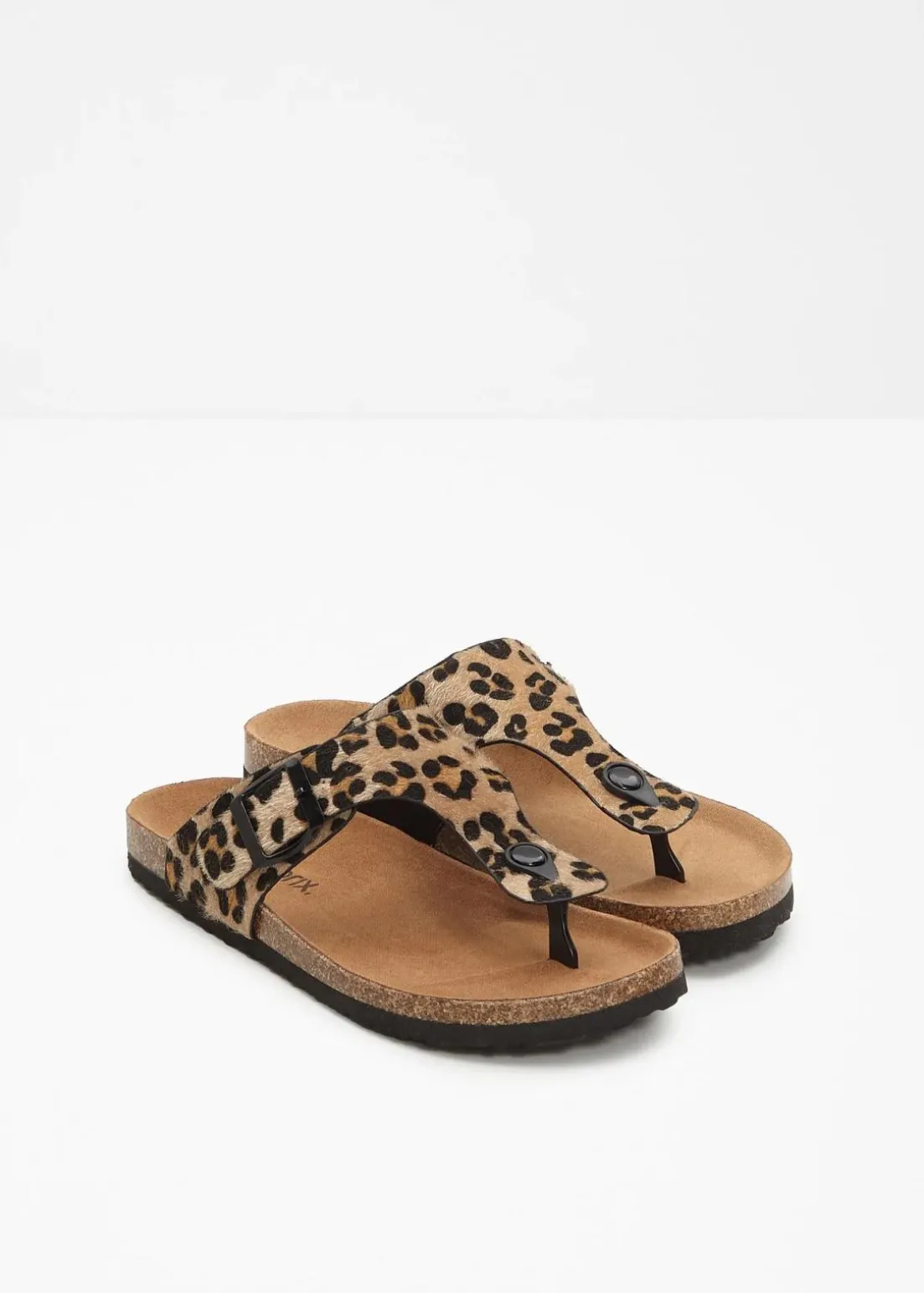 Zehenstegpantoletten mit bequemem Fußbett