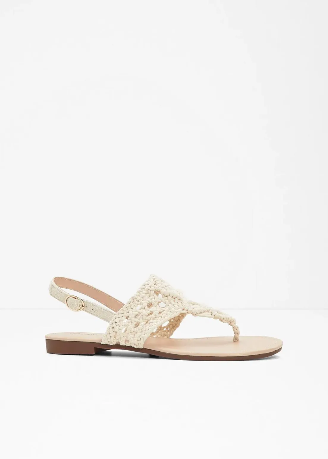 Zehenstegsandalen in Makramee-Optik