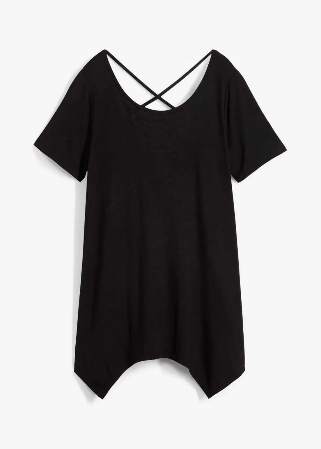 Zipfel Longshirt, kurzarm