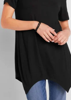 Zipfel Longshirt, kurzarm