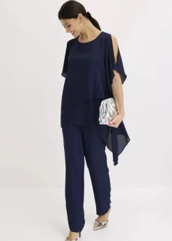 Zipfelbluse im Lagen-Look