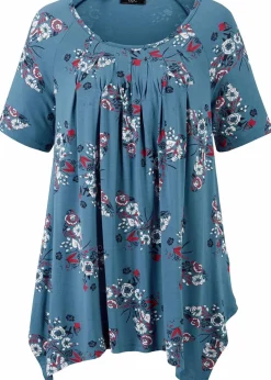 Zipfel-Longshirt, kurzarm